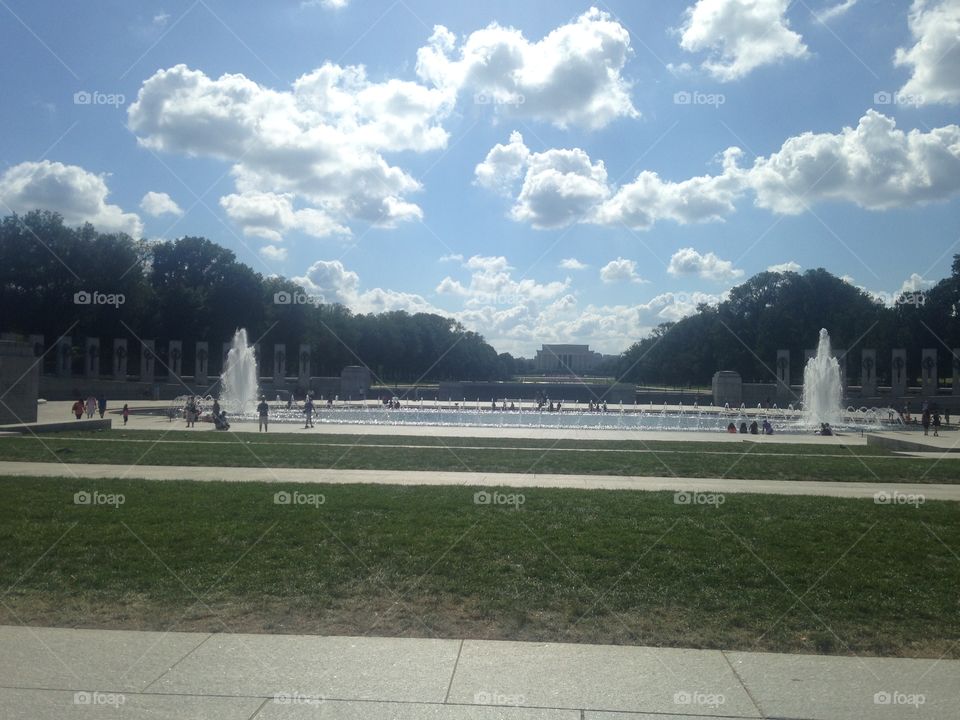Famous fountain from Forrest Gump 