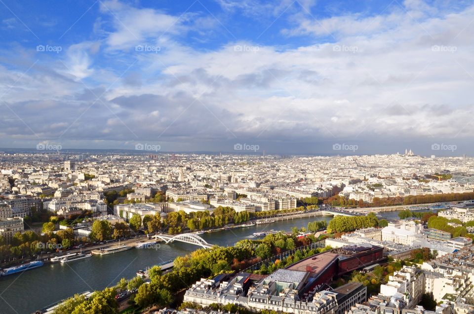 Paris from above view 