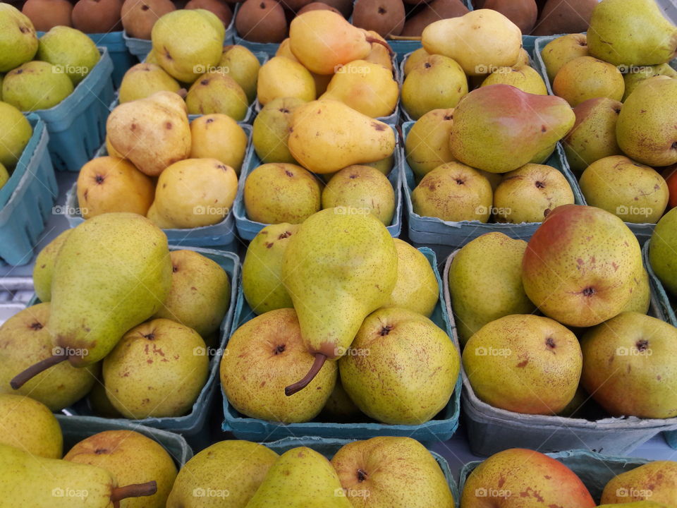 Fresh fruits on display