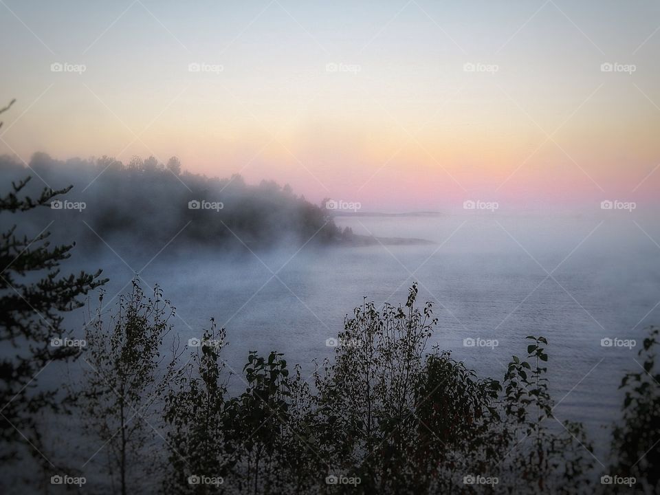 Early Morning mist Laurentians 