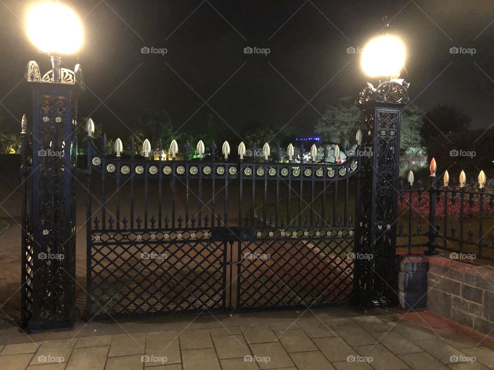 These gates on Torquay’s seafront always look impressive and illuminated, they are enhanced substantially.