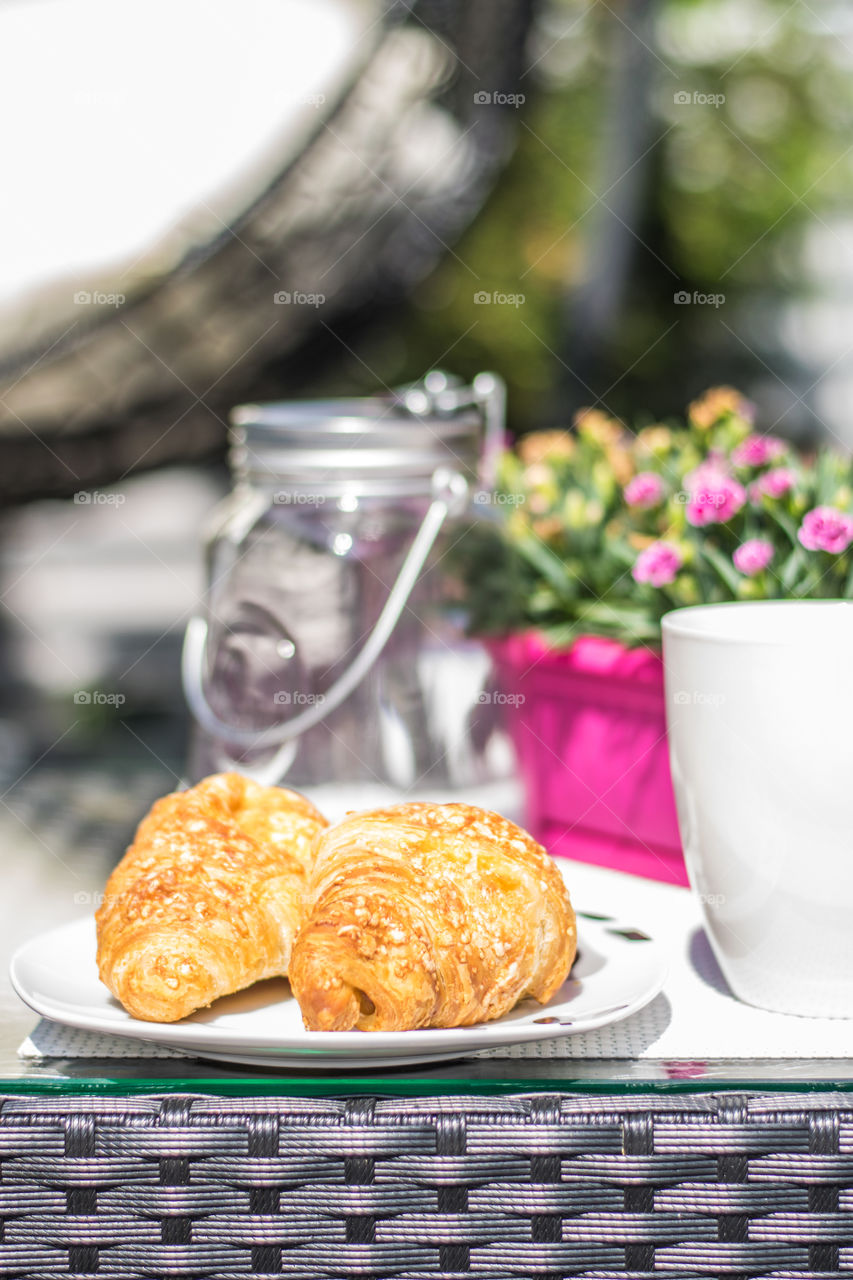 breakfast on patio