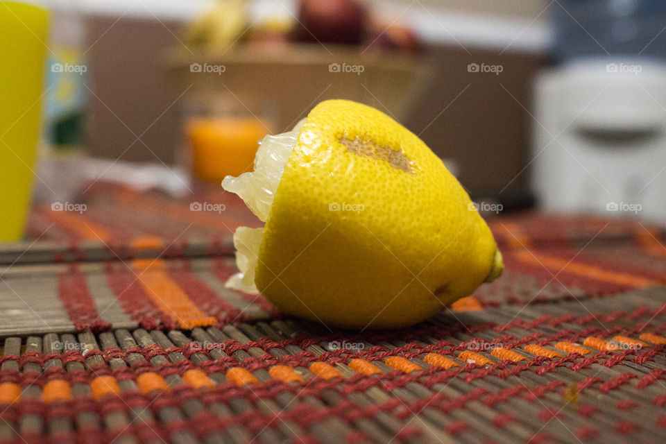 Squeezed lemon 