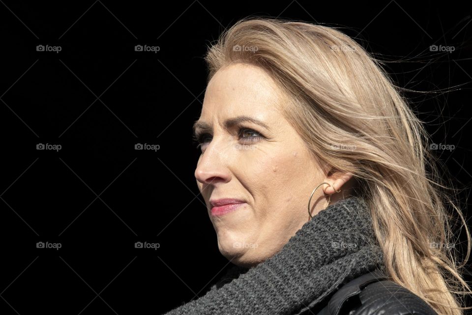 Lilian Marijnesen With A Black Blackground At Amsterdam The Netherlands 5-2-2022