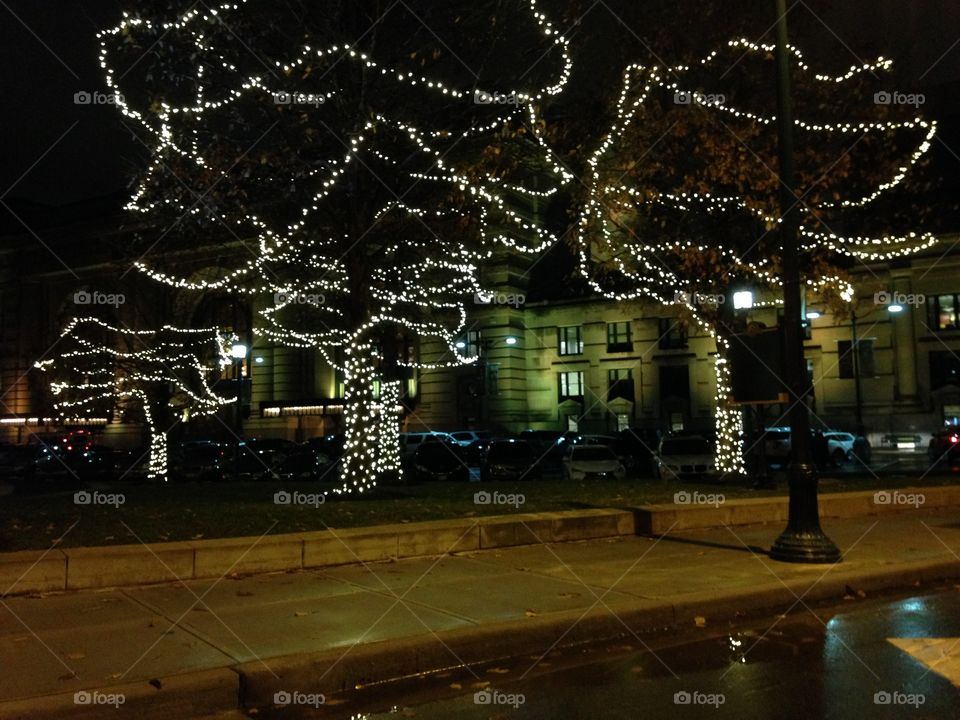 Holiday lights in Kansas City, Missouri 