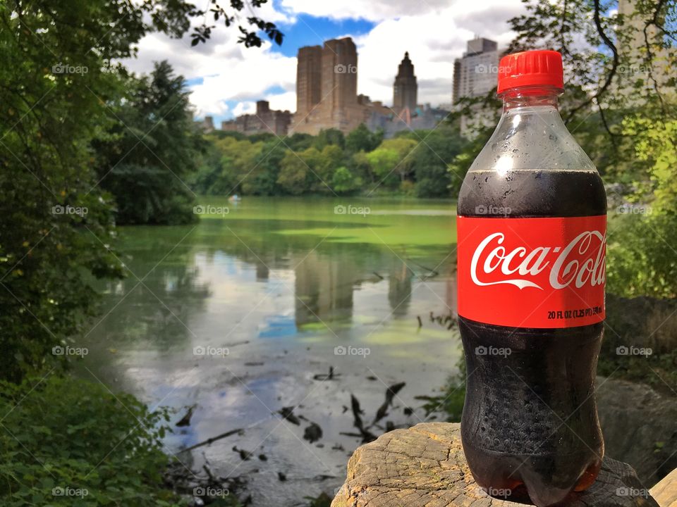 Strolling through Central Park with a Coke