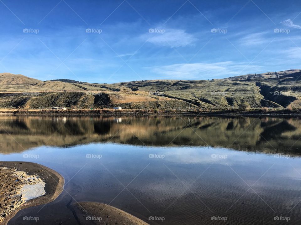 Beautiful spring reflection 