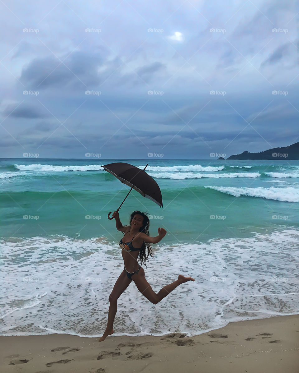 Happy on the beach 