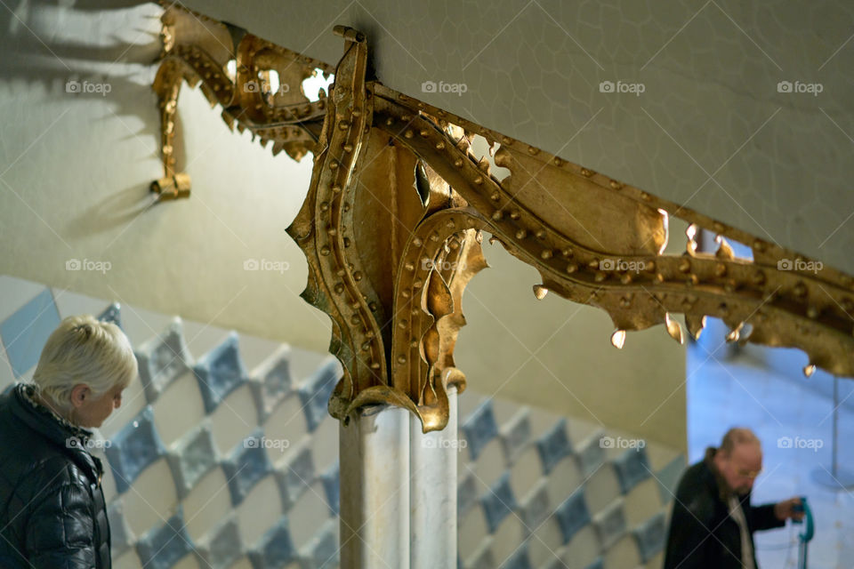 Casa Batllo. Details. Stairs 