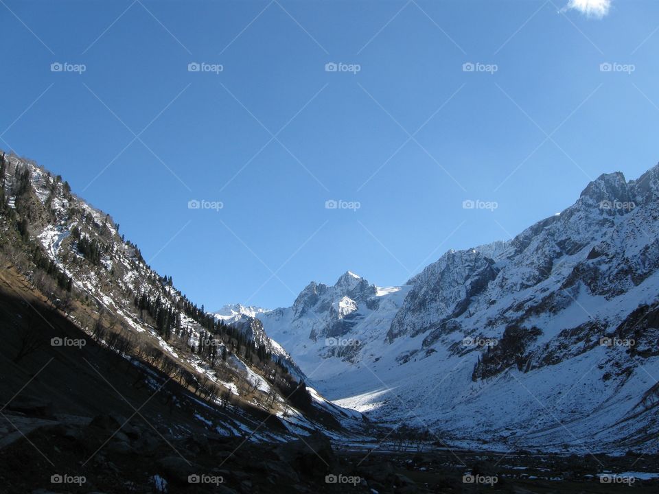 Snow capped mountain - Kashmir