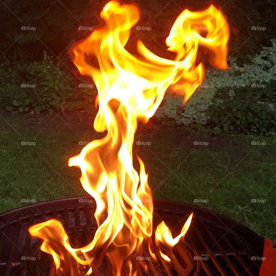 grill flames