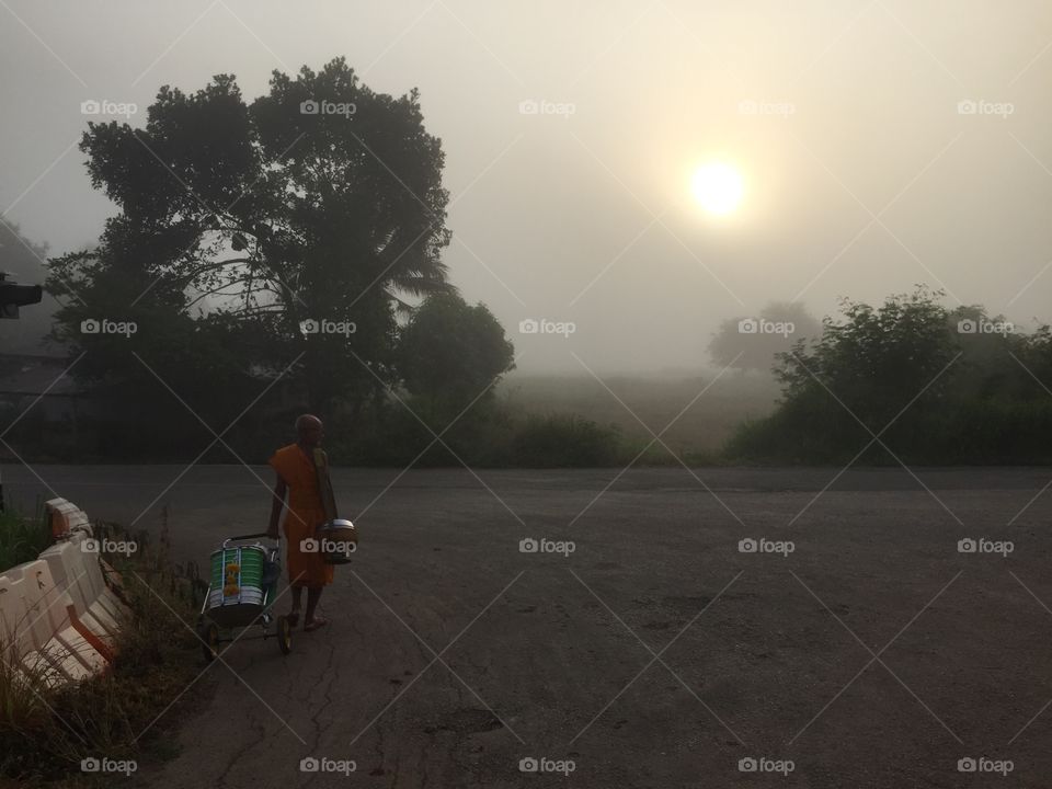 Sunset, Dawn, People, Landscape, Backlit