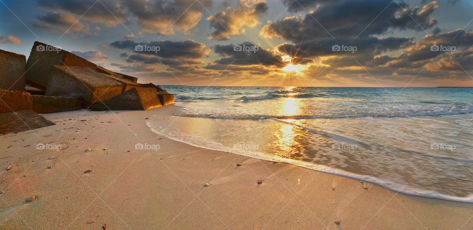 sunset at the beach