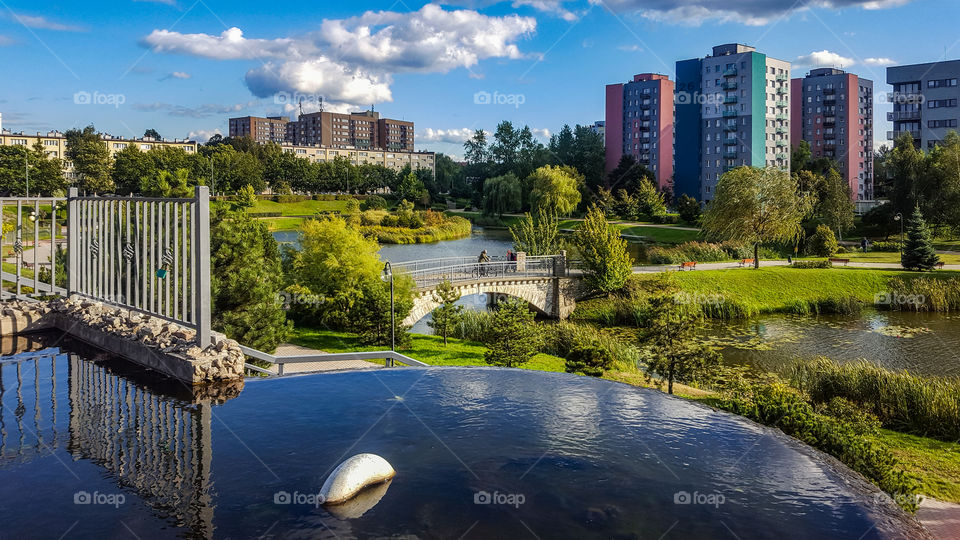 landscape with the bridge