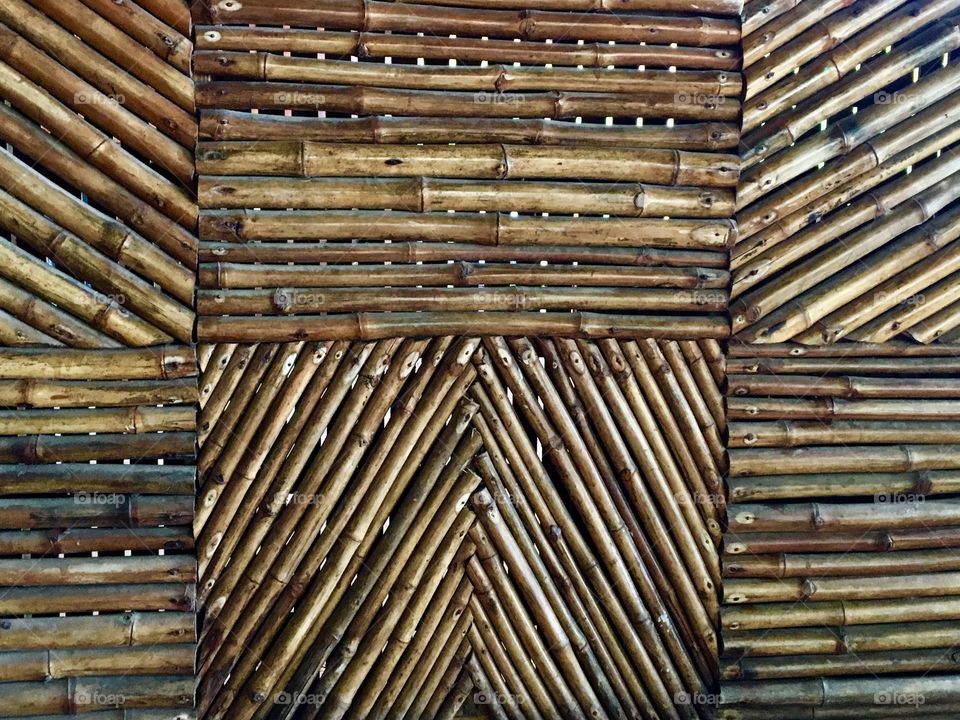 Bamboo wall