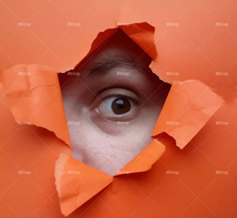 Photo of a girl with brown eyes