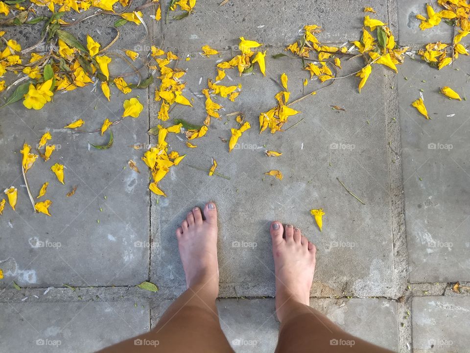 pés no chão