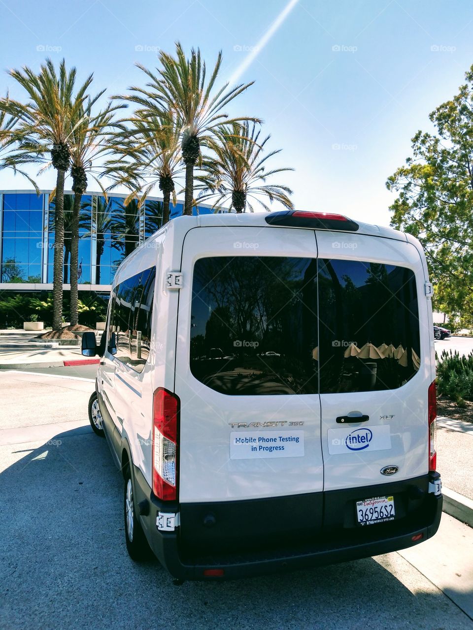 Intel testing van