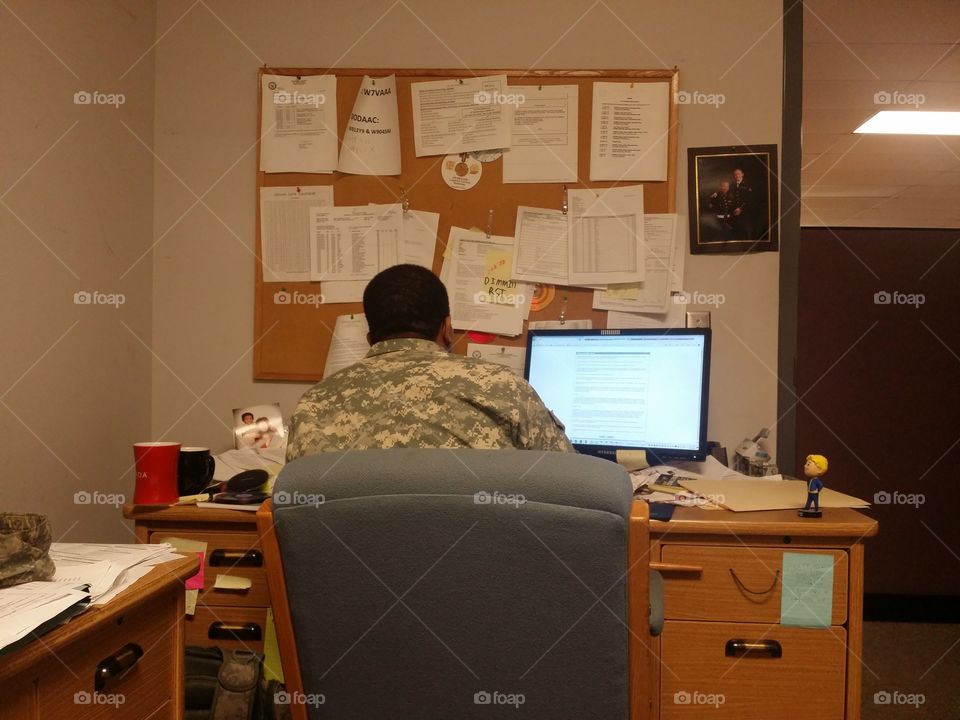 Logistics Sergeant sending medical soldiers on missions.