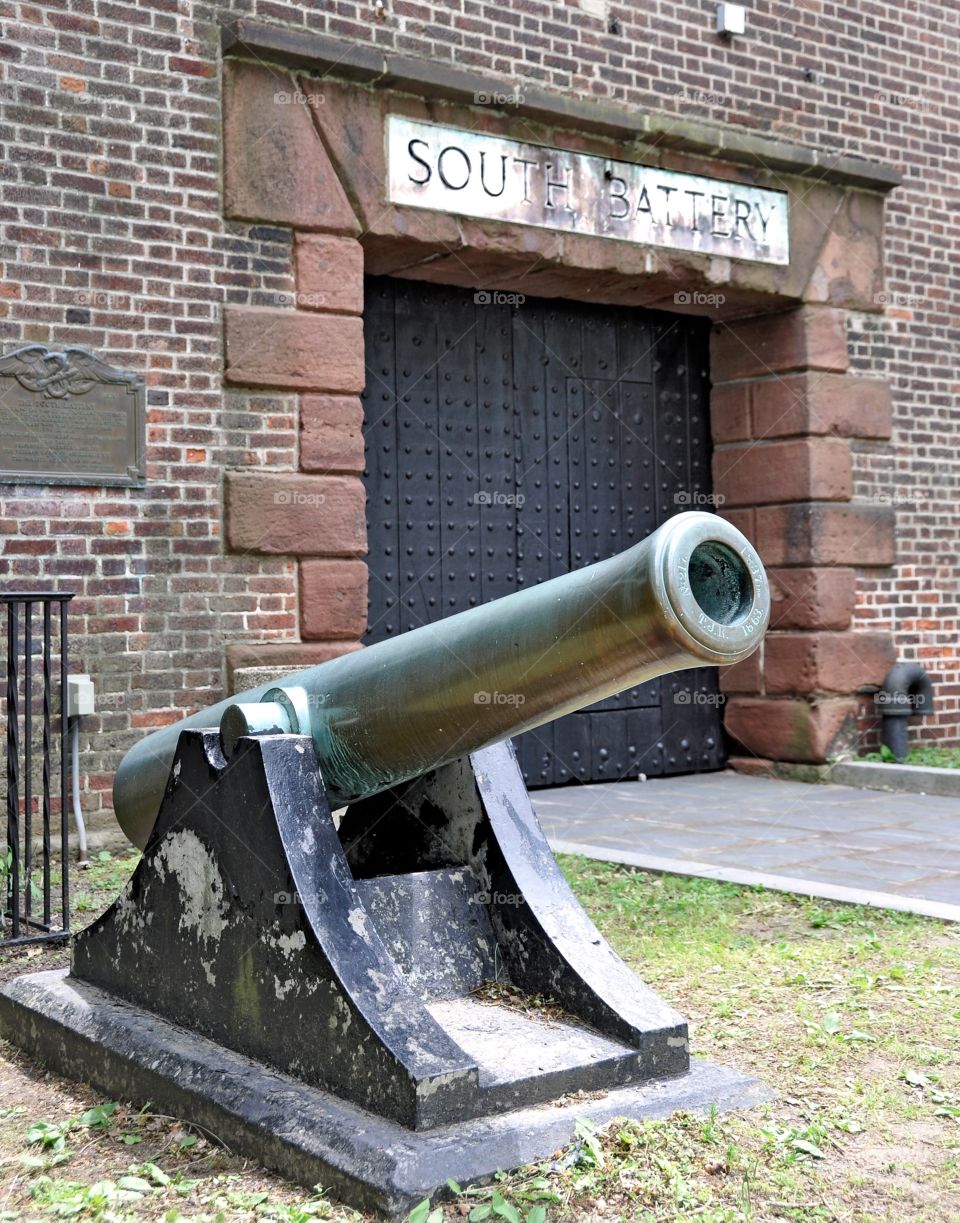 Cannon Protecting Fort Henry. Vintage black cannon protecting the entrance to Fort William Henry on Governor's Island.
Visit:
Zazzle.com/Fleetphoto