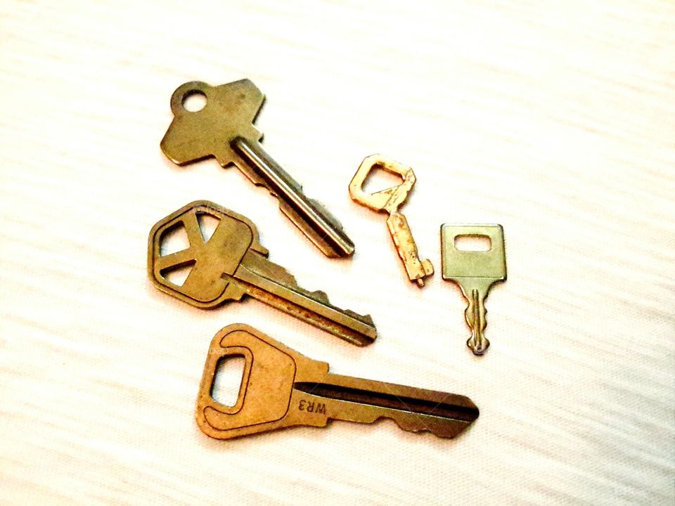 brass keys. keys to success