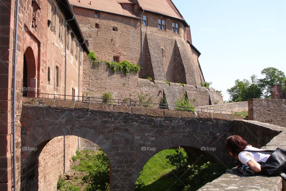 Burg, Castle, Burg Breuberg, Brücke