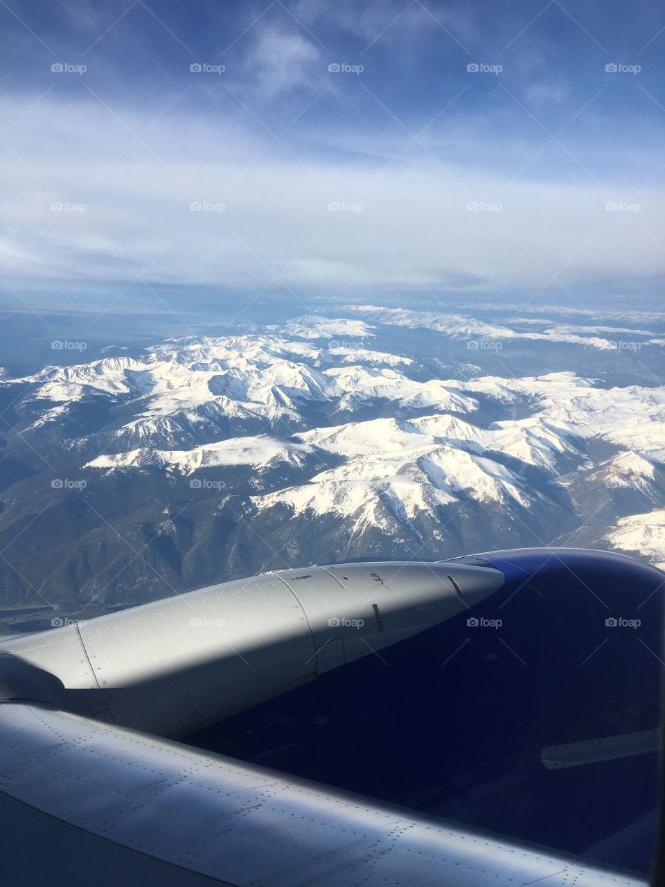 Rocky Mountains from above