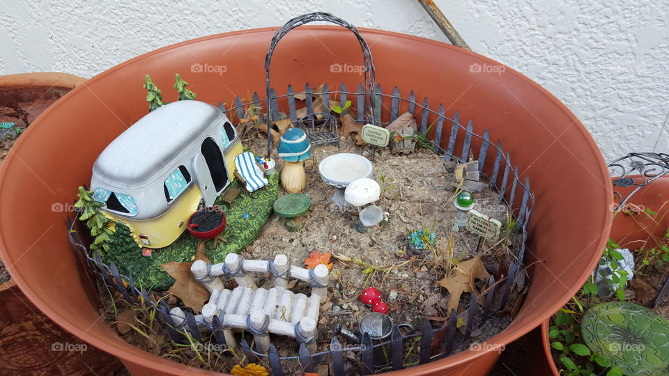 my wife's fairy garden