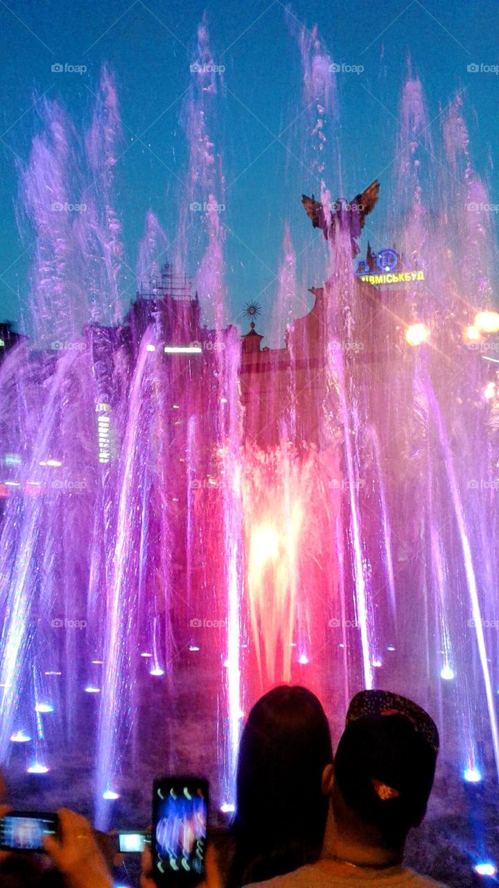 Independence Day.Ukraine. Kyiv. Fountain