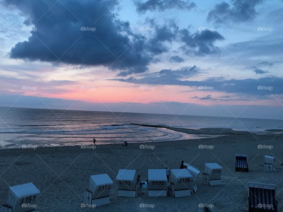 Beautiful evening sky - Sylt Westerland 