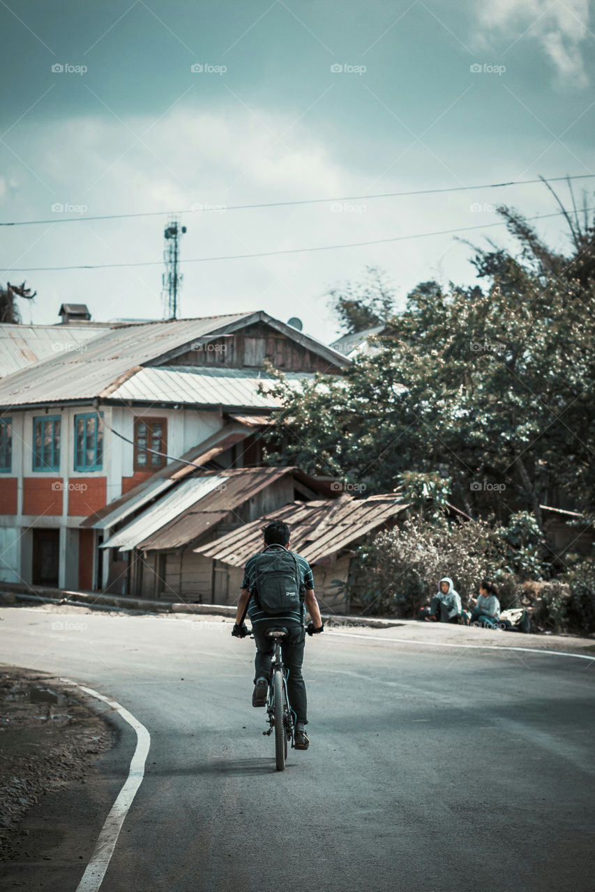 during this pandemic time, the best mode of transport would be a bicycle...