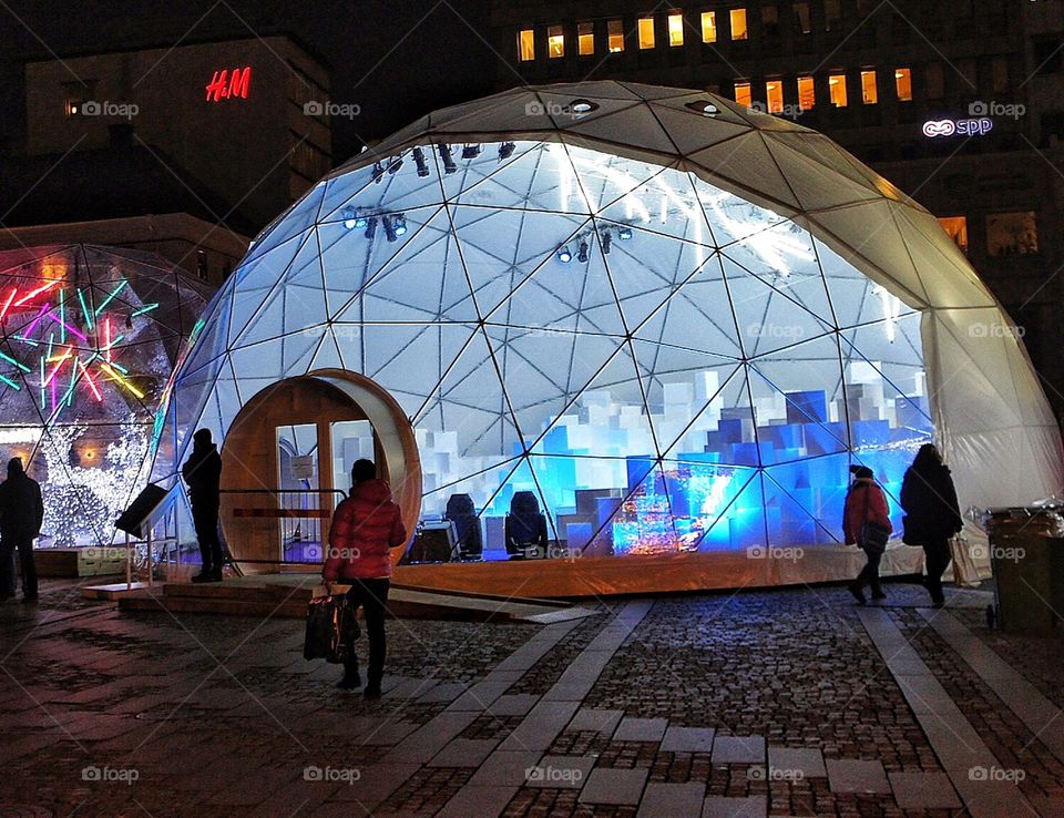 Igloo in the city