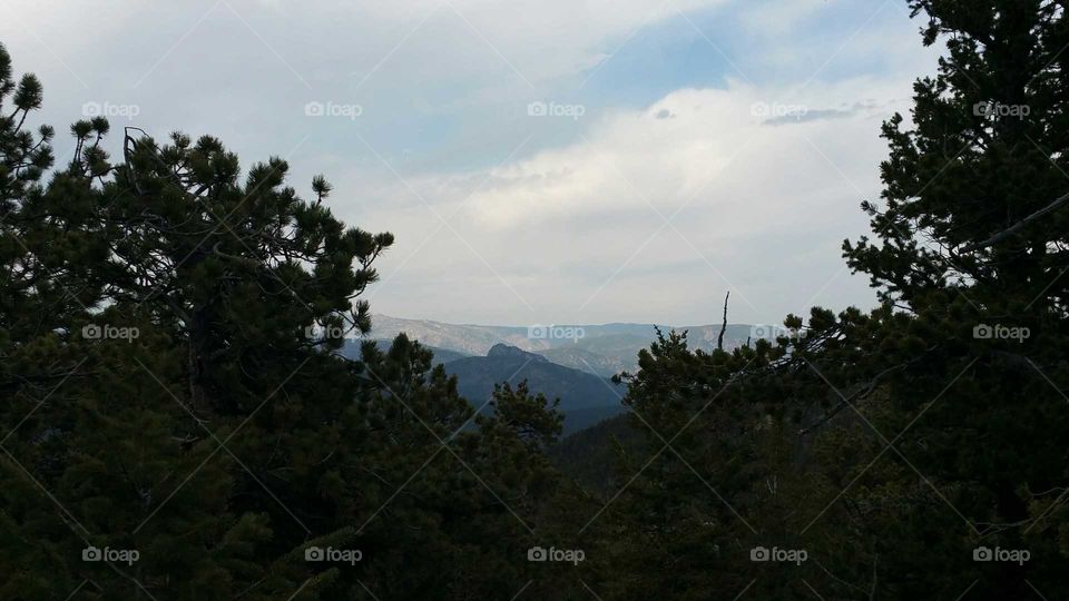 Snow capped mountains