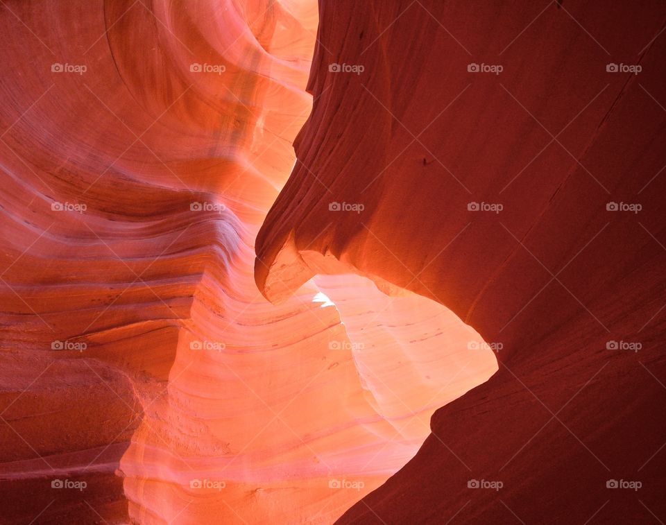 View of antelope canyon in Utah