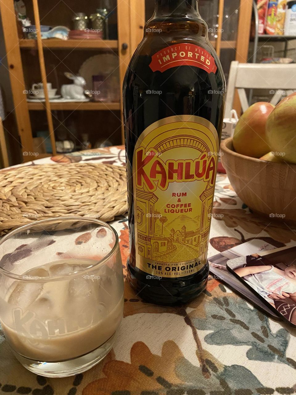 Kahlua and cream, my favorite mixed coffee drink! Mmm