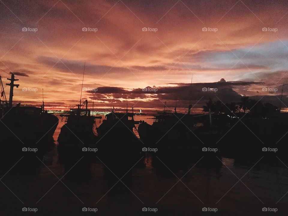 Sunset in Phu Quoc island.