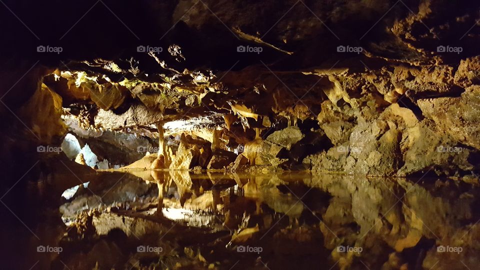 Cave mirror pool