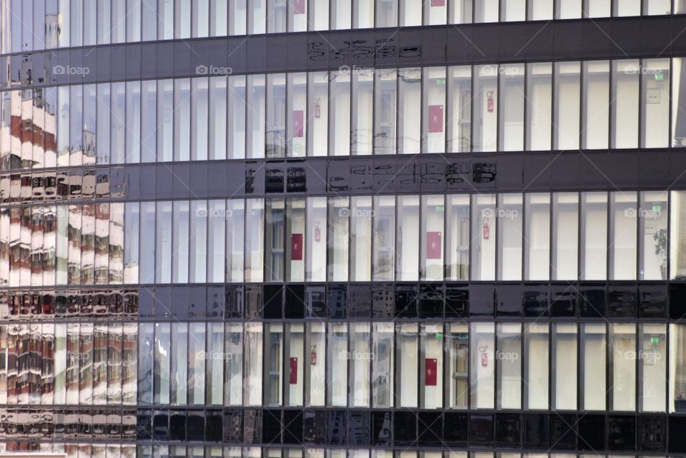 Windows of modern offices