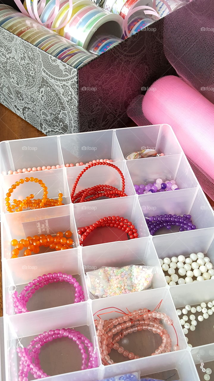 Beads, Ribbons, etc