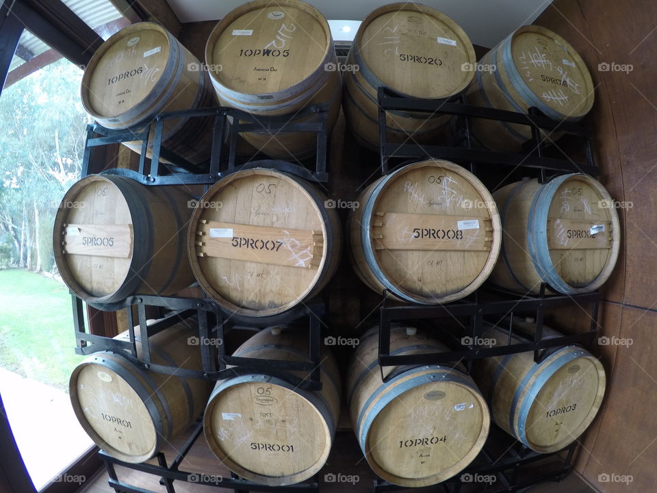 Barrels at Winery Perth, Australia