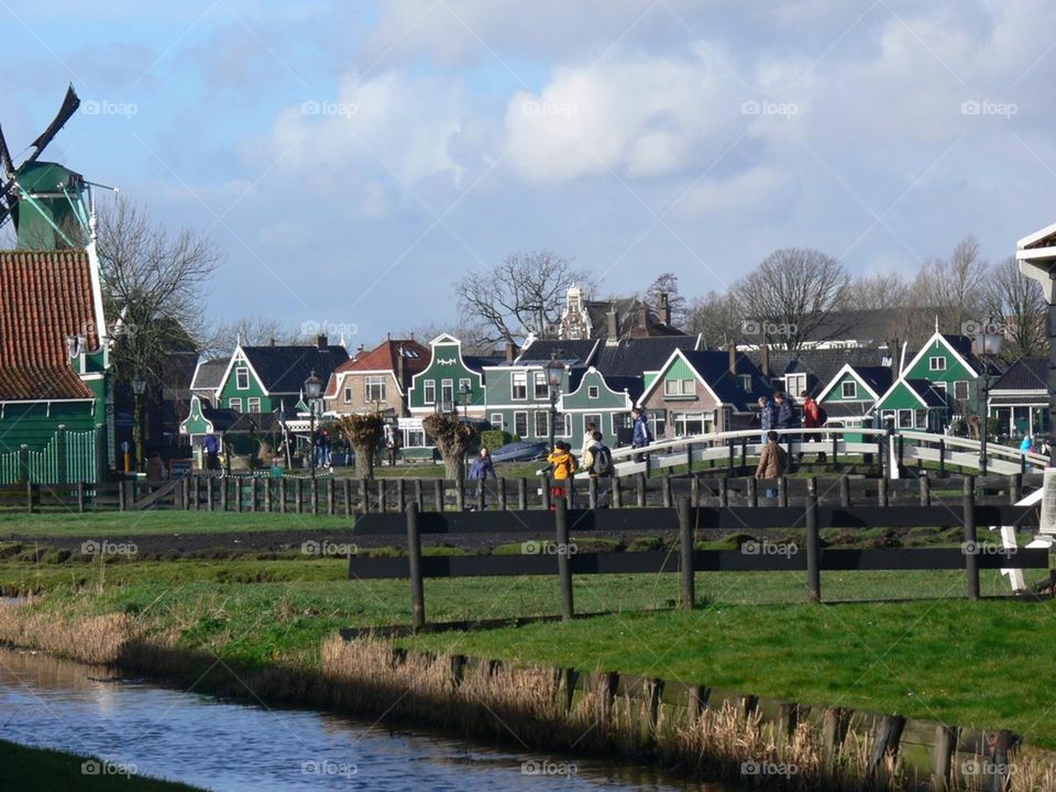 Oldest houses of Zaandam. The photo was taken of the oldest houses of Zaandam, The Netherlands.