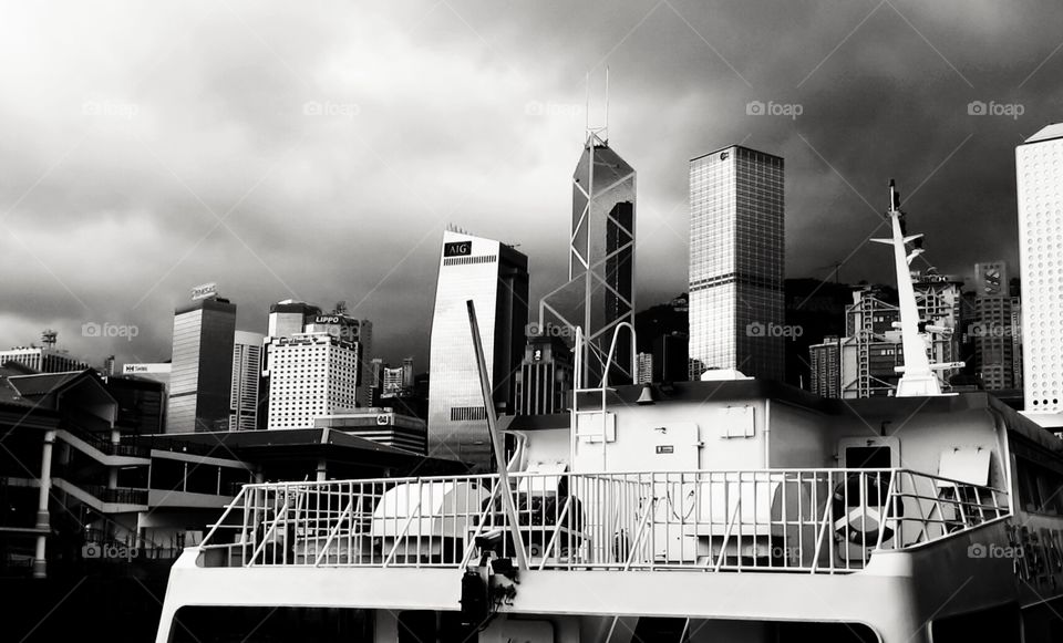 Architecture. Ferry Boat and Skyline