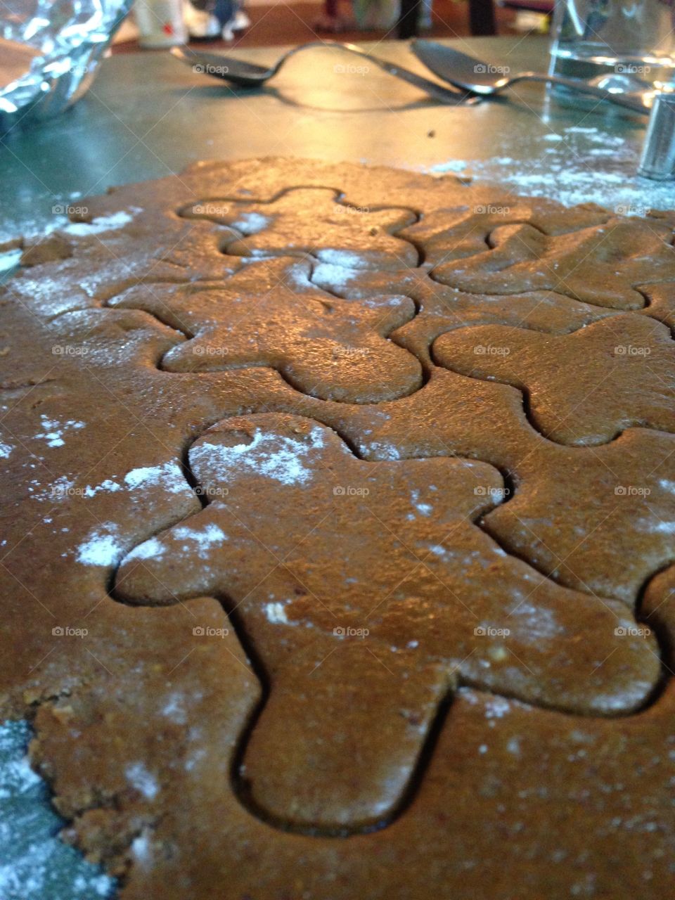 Baking some gluten free ginger bread cookies 