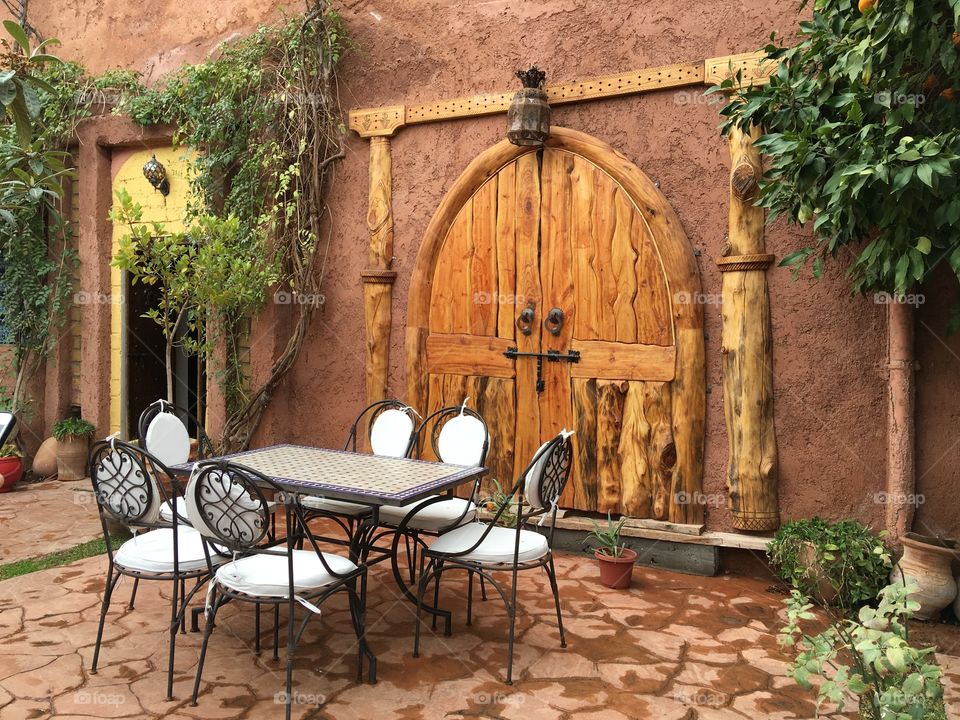 Hidden garden in Morocco 