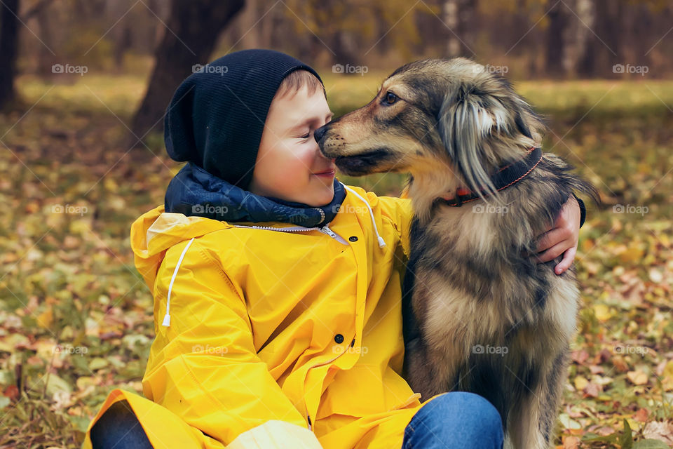 dog kiss