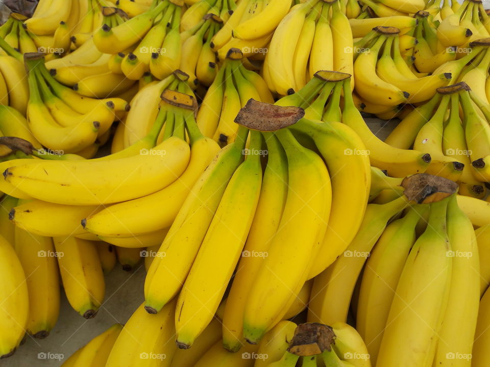 Full frame of bananas
