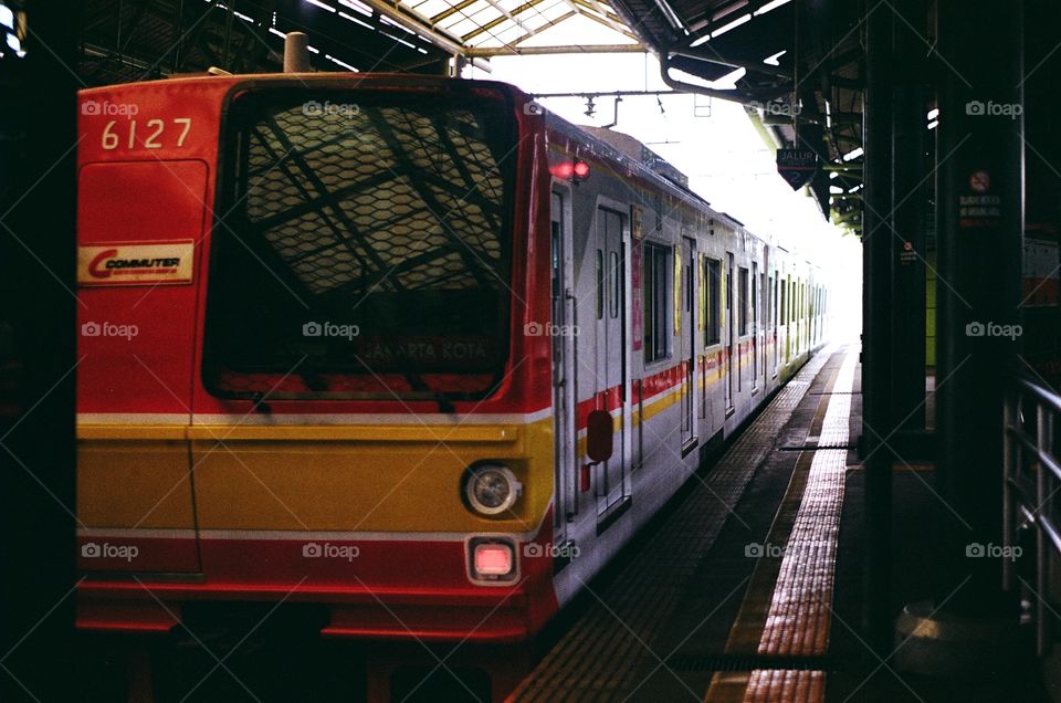 Commuter Train with Analog Camera