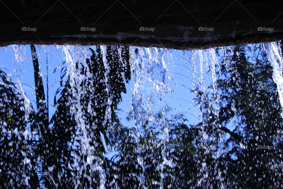 Waterfall from within