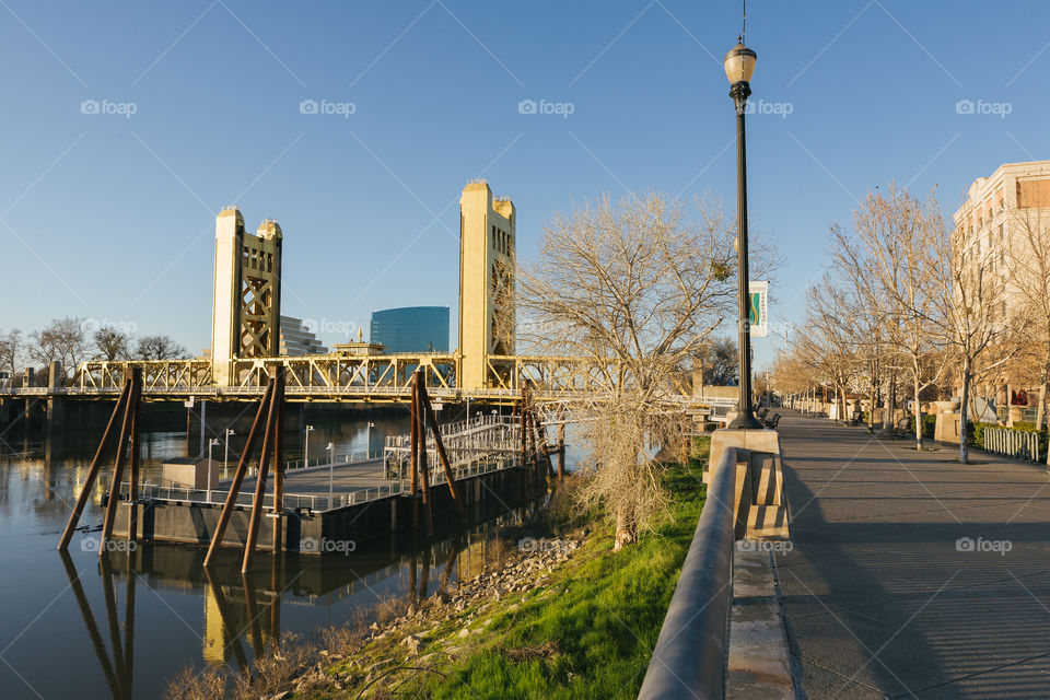 Old Sacramento tower bridge 