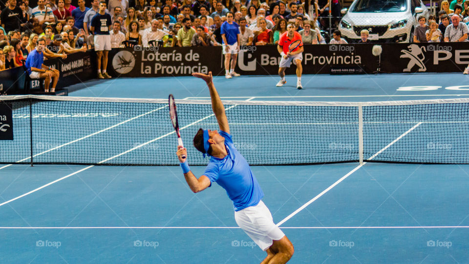 J M del Potro vs Ferrer estadio directv arena Bs As